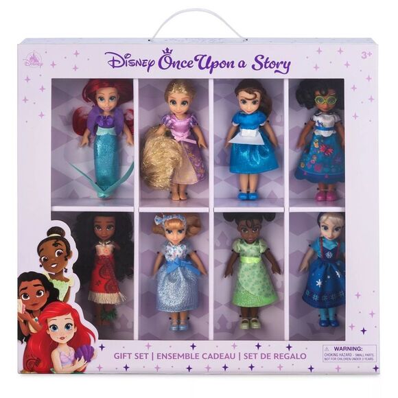 Disney Other - Once Upon a Story Mini Doll Gift Set 8 Dolls 5”H Disney Parks NEW NIB Princesses